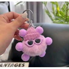 keychain lucu bulu kelinci glass
